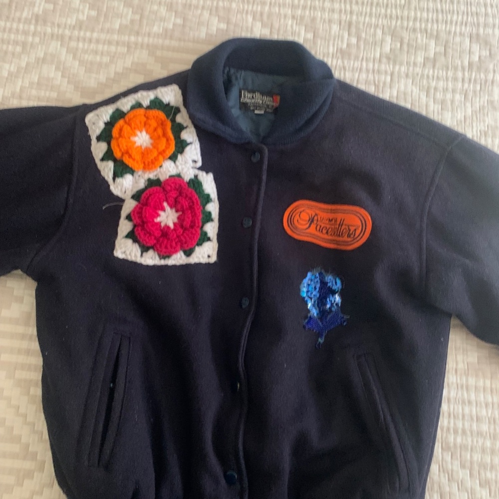 Chicago Designer Vintage Reworked  BomberJacket - Picture 3 of 7